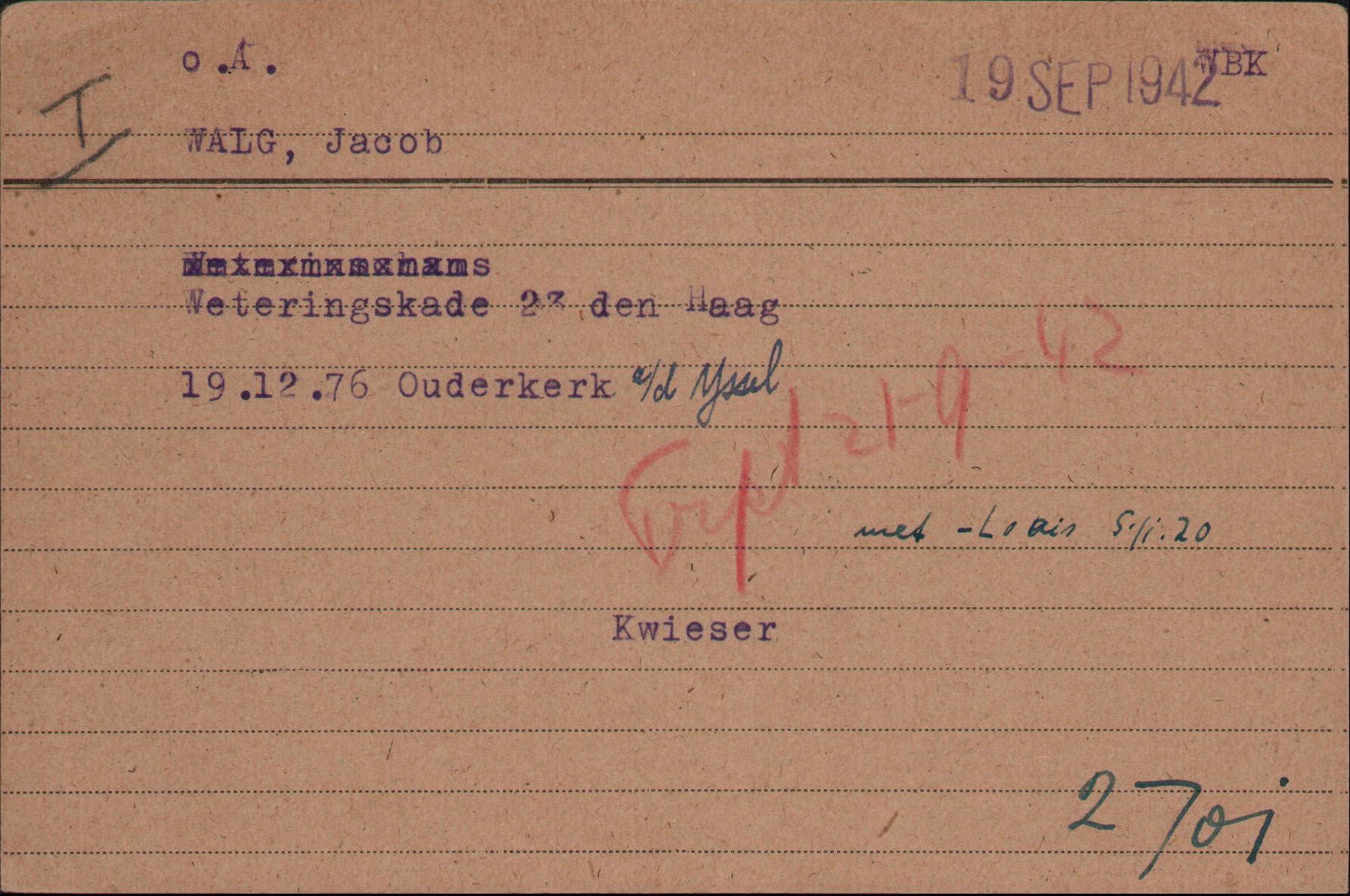 Lees meer over het artikel Korte biografie van Jacob Walg